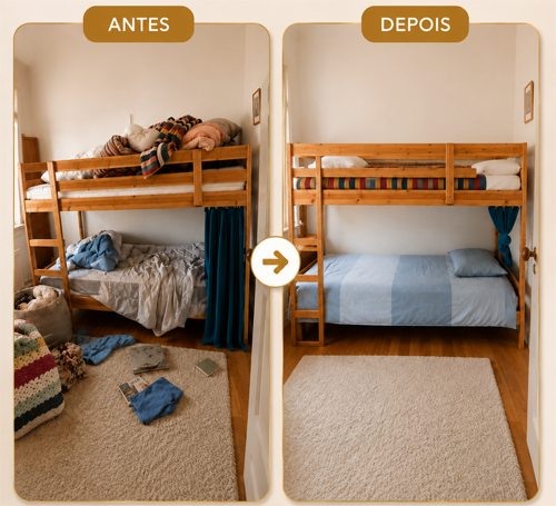 Quarto de alojamento local pronto